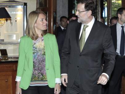 Arantza Quiroga y Mariano Rajoy