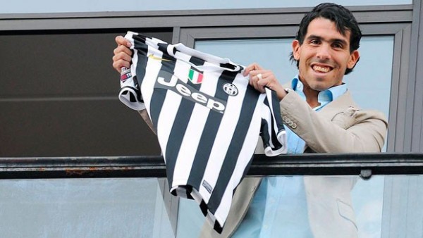 El argentino Carlos Tévez llega a Turín El argentino Carlos Tévez llega a Turín