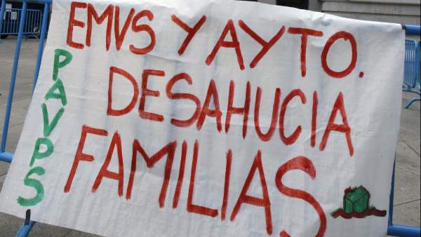 Protesta contra los desahucios Protesta contra los desahucios