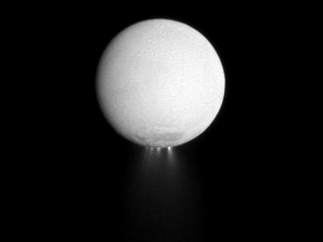 Encélado, satélite de Saturno.