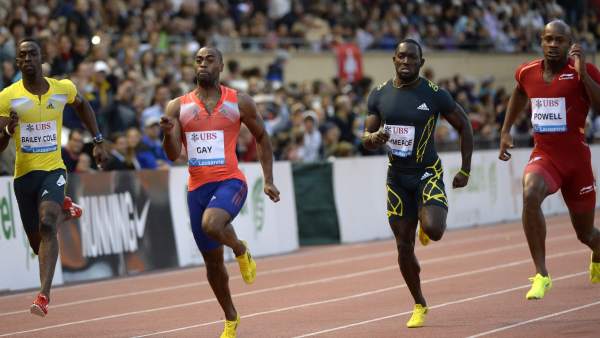 Tyson Gay gana en los 100 metros de la Reunión de Lausana 2013 Tyson Gay gana en los 100 metros de la Reunión de Lausana 2013