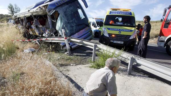 Accidente de autobús en Ávila Accidente de autobús en Ávila