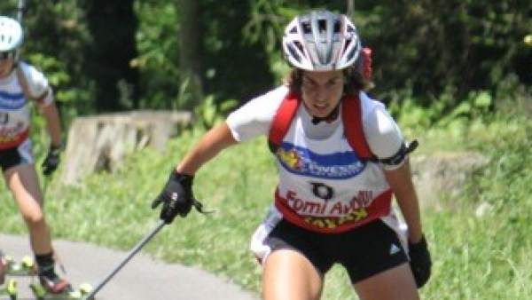 Victoria Padial, durante los Mundiales de Biathlon de verano Victoria Padial, durante los Mundiales de Biathlon de verano