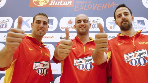 Pablo Aguilar, Xavi Rey y Germán Gabriel Pablo Aguilar, Xavi Rey y Germán Gabriel