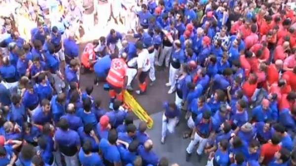 Casteller herido Casteller herido