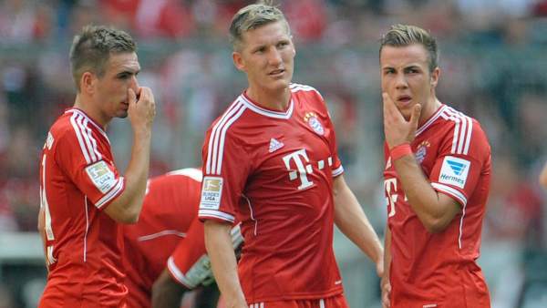 Lahm, Schweinsteiger y Götze Lahm, Schweinsteiger y Götze