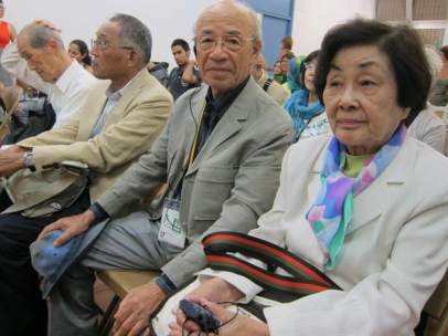 Supervivientes de las bombas nucleares de Hiroshima y Nagasaki (Japón).