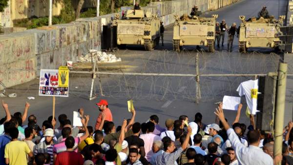 Protesta de simpatizantes de Morsi Protesta de simpatizantes de Morsi