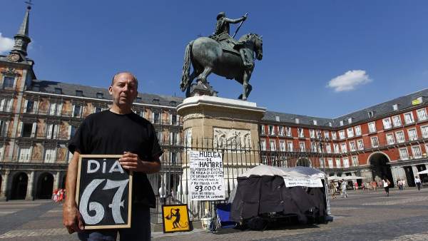Protesta en la Plaza Mayor Protesta en la Plaza Mayor