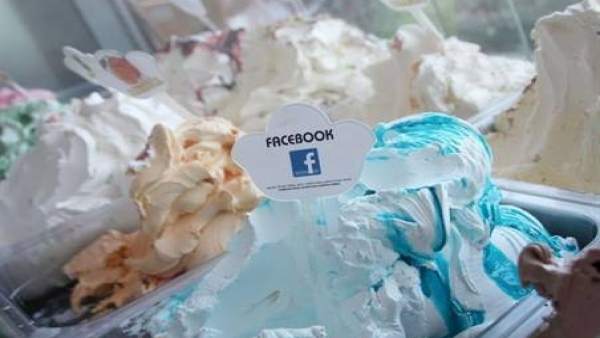 Helado sabor Facebook Helado sabor Facebook