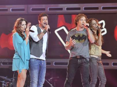 Antonio Orozco, Malú, Bisbal y Rosario en 'La Voz'