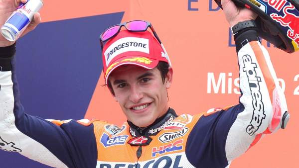 Marc Márquez, en el podio del Gran Premio de San Marino 2013 Marc Márquez, en el podio del Gran Premio de San Marino 2013