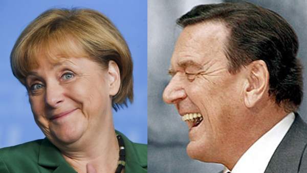 Merkel y Schroeder Merkel y Schroeder