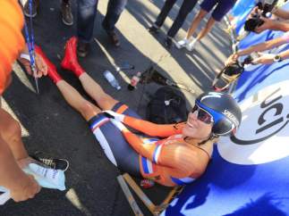 La ciclista holandesa Ellen van Dijk