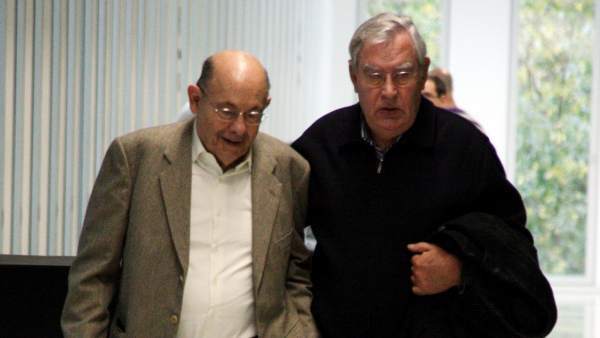 Fèlix Millet y Jordi Montull en la Ciudad de la Justicia de Barcelona Fèlix Millet y Jordi Montull en la Ciudad de la Justicia de Barcelona