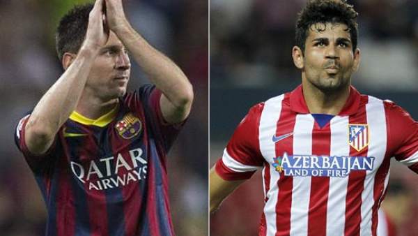 Messi y Diego Costa Messi y Diego Costa