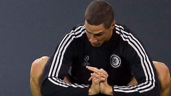 Fernando Torres, en un entrenamiento con el Chelsea Fernando Torres, en un entrenamiento con el Chelsea