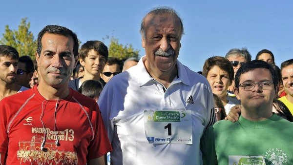Vicente del Bosque en la carrera Down Vicente del Bosque en la carrera Down