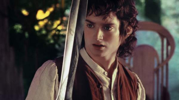 Frodo (Elijah Wood) en El señor de los anillos Frodo (Elijah Wood) en El señor de los anillos