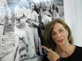 La corredora Kathrine Switzer