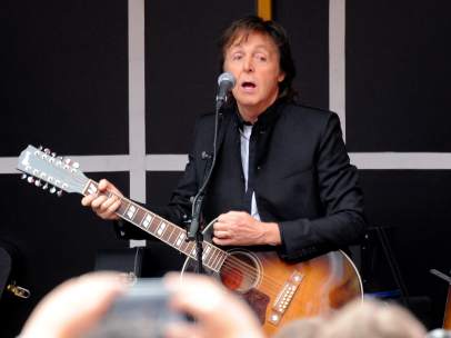 Paul McCartney en el concierto sorpresa de Times Square, Nueva York