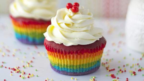 Cupcake arcoíris Cupcake arcoíris