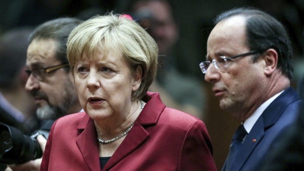 Merkel y Hollande Merkel y Hollande