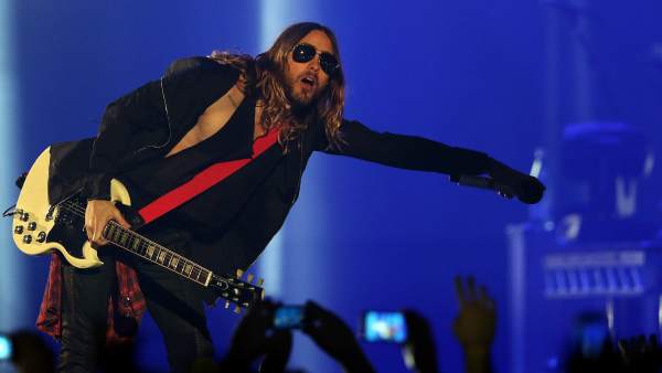Jared Leto en un concierto de Thirty Seconds to Mars Jared Leto en un concierto de Thirty Seconds to Mars