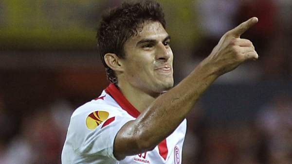 Perotti con el Sevilla Perotti con el Sevilla