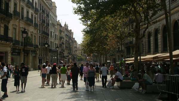 Calle Portal del Ángel, en Barcelona Calle Portal del Ángel, en Barcelona