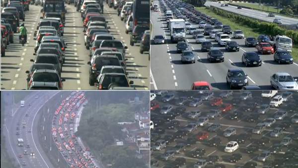 Atasco récord en Sao Paulo Atasco récord en Sao Paulo