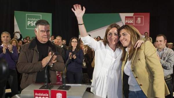 Chacón y Díaz, juntas en Sevilla. Chacón y Díaz, juntas en Sevilla.