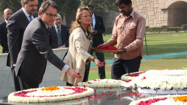 Artur Mas y Helena Rakosnik Artur Mas y Helena Rakosnik