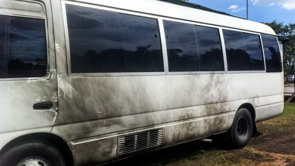 Autobús que llevaba a Capriles Autobús que llevaba a Capriles