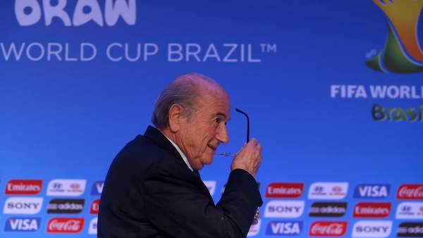 Blatter en el sorteo del Mundial Blatter en el sorteo del Mundial