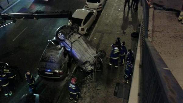 Accidente de tráfico en Santa María de la Cabeza Accidente de tráfico en Santa María de la Cabeza