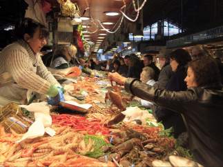 Comprando marisco