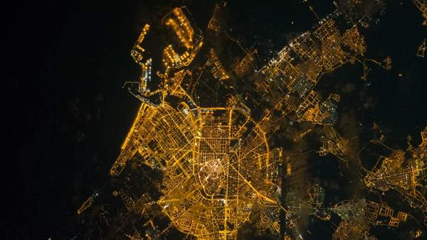 Valencia, desde el espacio Valencia, desde el espacio