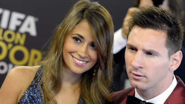 Messi y Antonella Messi y Antonella