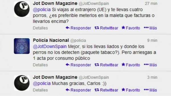 Polémicos tuits de la Policía Polémicos tuits de la Policía