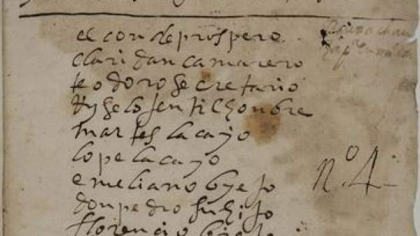 Manuscrito de 'Mujeres y criados'. Manuscrito de 'Mujeres y criados'.