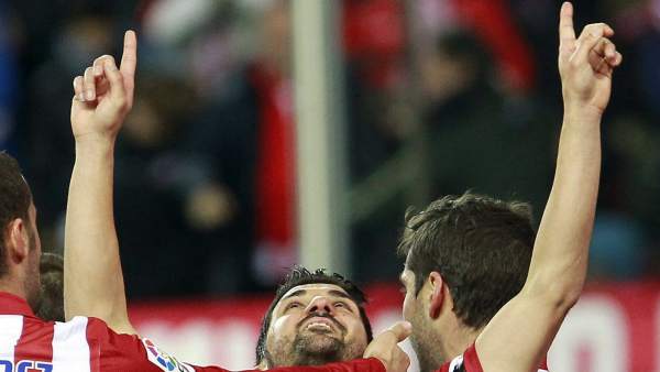 David Villa dedica su gol a Luis Aragonés David Villa dedica su gol a Luis Aragonés