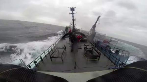 Choque entre ballenero y activistas de Sea Shepherd Choque entre ballenero y activistas de Sea Shepherd