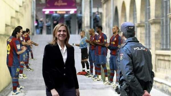 El 'paseíllo' a la infanta Cristina El 'paseíllo' a la infanta Cristina
