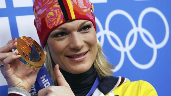 La esquiadora alemana María Hoefl-Riesch La esquiadora alemana María Hoefl-Riesch