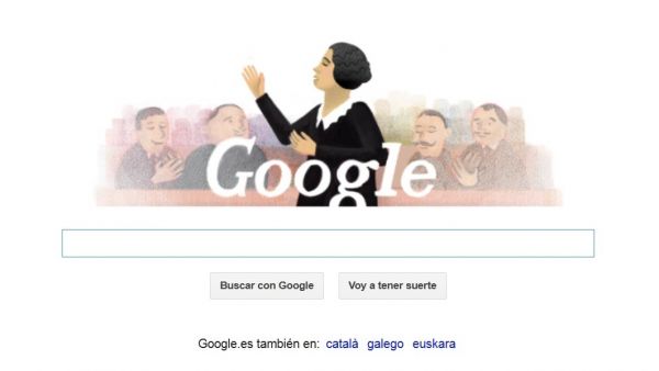 Doodle de Clara Campoamor Doodle de Clara Campoamor