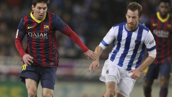 Messi y Zurutuza Messi y Zurutuza