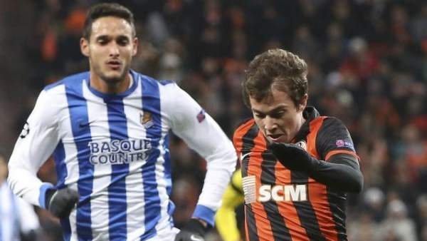Bernard y Cadamuro en el Real Sociedad - Shakhtar Bernard y Cadamuro en el Real Sociedad - Shakhtar