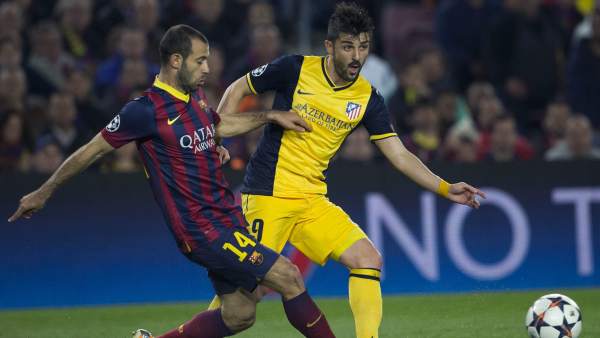 David Villa y Mascherano David Villa y Mascherano