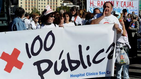 A favor de la sanidad pública A favor de la sanidad pública